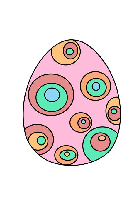 Printable Easter Eggs Already Colored